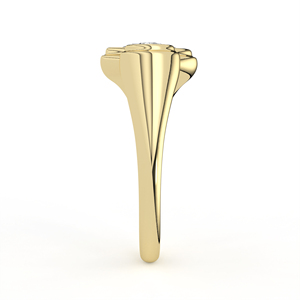 14K 18K Yellow Gold Toi Et Moi Lab Grown Diamond <b>Ring</b> Pear Cut <b>Two</b> <b>Stone</b> Open Bypass Bezel Set Asymmetric Engagement Band - Product Image 5