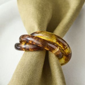 Stylish <b>Resin</b> Napkin <b>Rings</b> for Dining Table Decor - Product Image 2