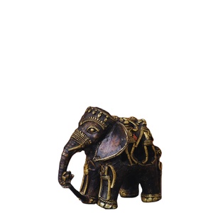 Handmade Ấn Độ Brass <span class=keywords><strong>Elephant</strong></span> điêu khắc cho bảng Top văn phòng trang trí nội thất & ý tưởng quà tặng giá bán buôn từ Ấn Độ - Product Image 1