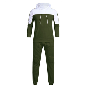 Men's Light Blue Hooded Tracksuit Full <b>Zip</b> Solid Color Casual Autumn Wear Regular Fit With Side Pockets 100% Cotton Men Suite - Product Image 1