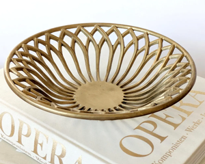 Bol à fruits de luxe en aluminium moulé, idéal pour mariage, Diwali, facile à transporter, présentoir de comptoir, centre de table, décoration intérieure - Product Image 5