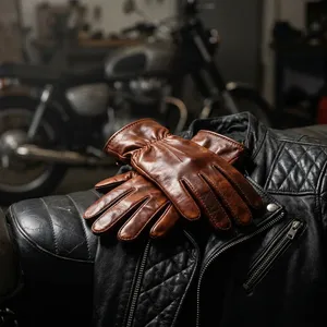 Premium Black Cowhide Leather Driving <b>Gloves</b> for Men and <b>Women</b> with Adjustable Wrist Strap and Comfortable Winter Warmth - Product Image 3