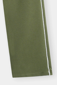 Pantalon cargo chino décontracté pour homme, en coton extensible respirant, coupe slim, avec taille élastique et cordon de serrage, plusieurs poches - Product Image 6