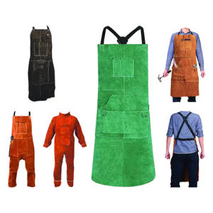 Tablier en cuir ciré rustique pour barman, avec boucle pour serviette et revêtement protecteur imperméable - Product Image 2