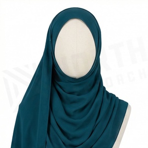 Hiyab de Chifón de Color Sólido para Mujer, Transpirable, para Uso Diario, Pañuelo Étnico de Oriente Medio - Product Image 2