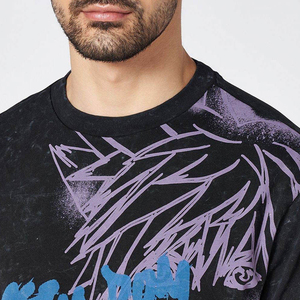 T-shirt imprimé pour hommes, vêtements décontractés à la mode, col rond, demi-manches, tissu doux et confortable, coupe régulière, moderne - Product Image 5