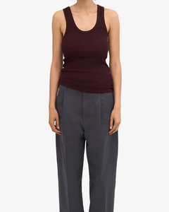 Top Corto de Tirantes Finos de Algodón Acanalado con Cuello Redondo y Encaje, Ecológico y Casual, Personalizado para Mujer 2026 - Product Image 4