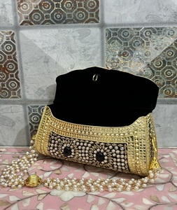 Stone Resin <b>Bags</b> & Kundan Resin <b>Clutch</b> Designer Shoulder Fashion Women Lady <b>Bags</b> <b>Green</b> Marble - Product Image 6