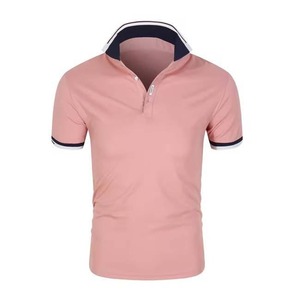 Camisas de Algodón para Hombre, Manga Corta, Calidad Superior, Diseño de Logotipo OEM Personalizado, Color Sólido, Cuello Alto, Ropa de Verano para Hombre, Camisa Polo - Product Image 1