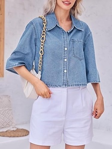 Custom Men's Denim <b>Jacket</b> Classic <b>Trucker</b> <b>Jacket</b> Light Blue Washed Denim <b>Jacket</b> Wholesale Supplier - Product Image 5