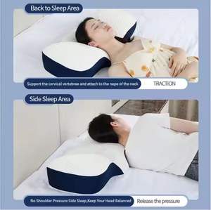 Luxury Orthopedic Memory Foam Dual Zone Contour <b>Pillow</b> Cervical Neck & Shoulder Pain Relief for Side Sleepers - Product Image 6