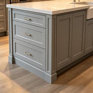 Armoires de cuisine modernes portables en bois de qualité à prix raisonnable, style Shaker fin - Product Image 3
