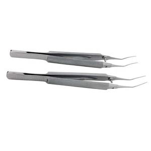 Pinzas de microcirugía oftalmológica Utrata de calidad premium, con mango corto dentado, para capsulorhexis manual - Product Image 4