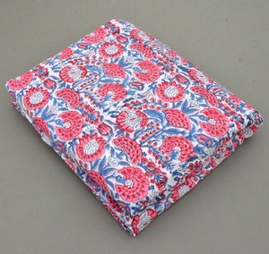 Floral Print Block Print Fabric 100 % Cotton Indian Fabric Hand Printed Natural Dye Soft Cotton Woman <b>Dress</b> Fabric - Product Image 2