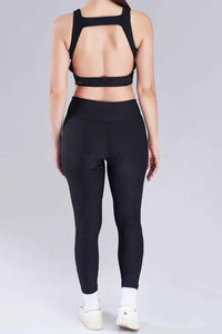 Nuevo Conjunto de Yoga OEM, Ropa Deportiva de Compresión Personalizada de Nailon y Spandex, Conjunto de Dos Piezas con Sujetador y Leggings de Yoga con Efecto Push-Up - Product Image 6