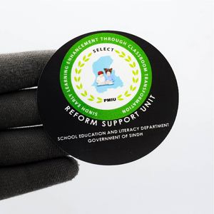 Promotional Custom Matte Laminated PVC <b>Vinyl</b> Logo Stickers | Round Shape Eco-Friendly UV Printed Waterproof Durable Decals - Product Image 2