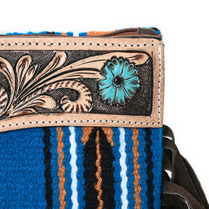 Bolso de Mano Vintage de Lana y Gamuza, Estilo Bohemio, Hecho a Mano, Moda Nacional de Lana - Product Image 5