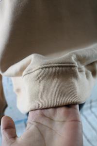 Sweat-shirt à col montant SAND 100% BLANC Broderie appliquée col large Sweat-shirt URBAN PRODUCTIONS - Product Image 6