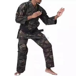 Uniforme de karaté noir unisexe de qualité supérieure, extensible, respirant, séchage rapide, 100% coton, options personnalisables, vêtements de karaté très vendus - Product Image 2