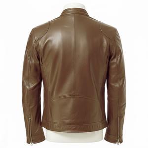 Vestes en cuir de qualité supérieure en gros, fabriquées au Pakistan, entièrement personnalisées, en cuir de vache véritable, pour hommes, à bas prix, 2025 - Product Image 4