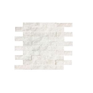 Modern Split Face <b>Marble</b> Mosaic Ledger Tile Waterproof Exterior Wall Cladding Durable Multi-Color Gray White Beige Black - Product Image 2