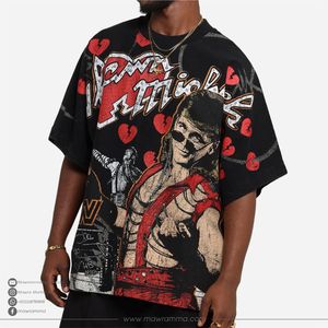 Camiseta Mawra Extra Grande, 100% Algodón, Ecológica, Transpirable, con Estampado Gráfico DTG, Estilo Urbano Vintage, Logotipo Personalizado, Unisex - Product Image 5