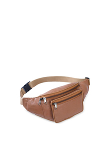 Sac banane unisexe en cuir véritable avec sangle réglable, pochette multi-compartiments pour les voyages, les activités de plein air et l'usage quotidien - Product Image 3