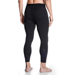 Dark Black <b>Men's</b> Tight High Elastic Gym Fitness Training Leggings Quick Dry Breathable Sports Running <b>Tights</b> Pants <b>For</b> <b>Men</b> - Product Image 2