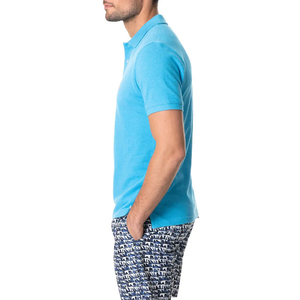 Polo de Manga Corta para Hombre, Color Rojo Sólido, Algodón Piqué, Corte Regular Informal, Diseño Transpirable, Nuevo Diseño Personalizado 2026 - Product Image 4