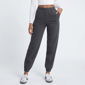 Relaxed Fit <b>Womens</b> <b>Joggers</b> Heavyweight <b>Fleece</b> High Waist Custom Private Label Streetwear Pants - Product Image 1