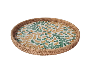 Bandeja de Servicio de Ratán y MOP Más Vendida, Ideal para Oficina, Bandeja para Guardar Tazas de Café - Product Image 4