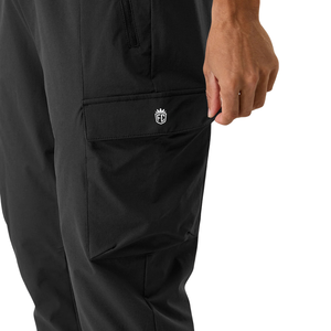 Pantalones Cargo Negros para Hombre, Ligeros, Deportivos, Corte Ajustado, con Múltiples Bolsillos, Logotipo Personalizado OEM, Suministro al por Mayor - Product Image 5