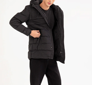 High Quality Unisex Vintage Puffer Jackets New Arrival Casual Fashion Custom Sizes <b>Stand</b> Collar Solid Colors Light <b>Weight</b> Front - Product Image 2