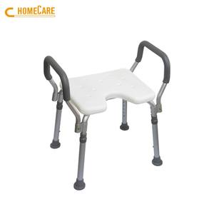Silla de baño plegable higiénica para ancianos de fábrica de Taiwán con reposabrazos para seguridad en el baño - Product Image 1