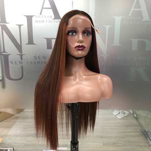 Bone Straight Texture Human Hair Luxury Quality Super Double Drawn Raw Hair High Quality Wholesale Price <b>Piano</b> Orange Color - Product Image 5