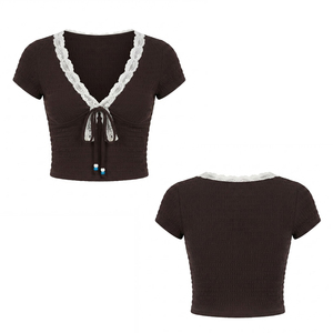 Nuevas Blusas Cortas para Mujer, Estilo Único y Moderno, Ecológicas, Transpirables, de Secado Rápido, con Cuello Redondo - Product Image 6