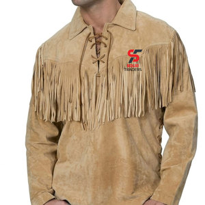 Solid Trader <b>Mens</b> <b>Suede</b> Fringe Leather <b>Jacket</b> Western Tassel Style Premium Quality Durable <b>Suede</b> Fashion Clothing - Product Image 5