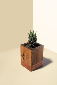 Vases et pots muraux suspendus en bois pour décoration intérieure Art Déco moderne, collection artisanale. - Product Image 2