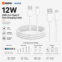 Câble USB-A vers Type-C noir, charge et synchronisation de données fluides et fiables pour téléphones, tablettes, ordinateurs portables et appareils portables