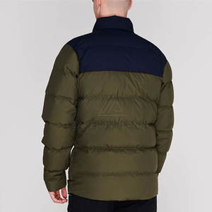 ออกแบบโลโก้ของคุณเอง เสื้อแจ็คเก็ตพัฟเฟอร์ผู้ชายสำหรับฤดูหนาว กันน้ำ สวมใส่สบายๆ เสื้อแจ็คเก็ตพัฟเฟอร์สำหรับฤดูหนาว - Product Image 3