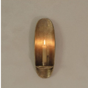 Golden Brass Candlestick Holder with Tray Heat Resistant for Home Decoration - Product Image 5