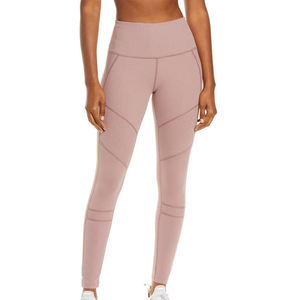 Women <b>Gym</b> Mid Waist Yoga Sports Pants Workout Running Tights Fitness Breathable Knitted <b>Leggings</b> with <b>Pockets</b> - Product Image 1