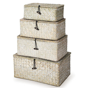 New design seagrass boxes organizing containers lowest cost sea grass <b>box</b> for candles & gifts - Product Image 5