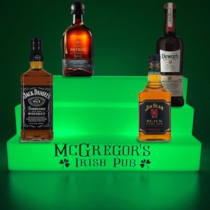 Đương Đại Acrylic dẫn hiển thị rượu vang đứng Giải pháp lưu trữ chiếu sáng hiện đại để trưng bày chai rượu vang thanh lịch - Product Image 5