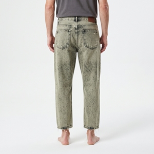 Pantalon en jean urbain pour garçon, finition délavée vintage, coupe décontractée, jean décontracté pour jeunes, pantalon pour la mode streetwear - Product Image 6
