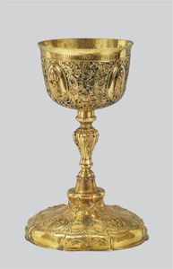 Handmade Metal Chalice And Ciborium <b>Set</b> For Eucharistic Celebration With Antique Finish And Religious Worship Accessories - Product Image 3