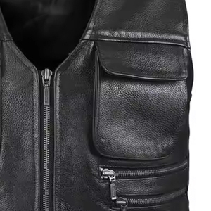 Nouveau design, veste en cuir d'hiver pour homme, style décontracté, respirante, de haute qualité, pour l'extérieur, style moto, personnalisable. - Product Image 6