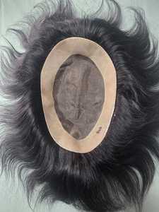 Prótesis capilar de base mono de cabello indio, extensiones de cabello, rizo francés, onda de agua, onda profunda, onda corporal, cabello Remy, Taz Dreadlocs - Product Image 4