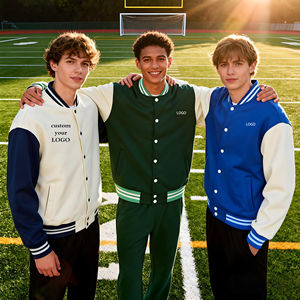 Chaqueta de invierno cómoda para hombre, OEM, de la mejor calidad, estilo universitario, tipo béisbol, transpirable, con bordado, a un precio razonable. - Product Image 1