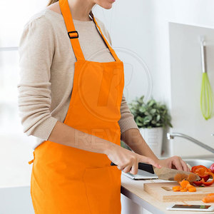 Durable <b>Kitchen</b> <b>Apron</b> Polyester Blend <b>Kitchen</b> <b>Apron</b> Oil Resistant Cooking Baking Grilling <b>Kitchen</b> Chef Work Uniform Use - Product Image 6